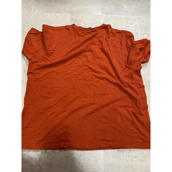 Polo Ralph Lauren * Orange Short Slv T Shirt * Green Horse * Size L - Picture 6 of 6